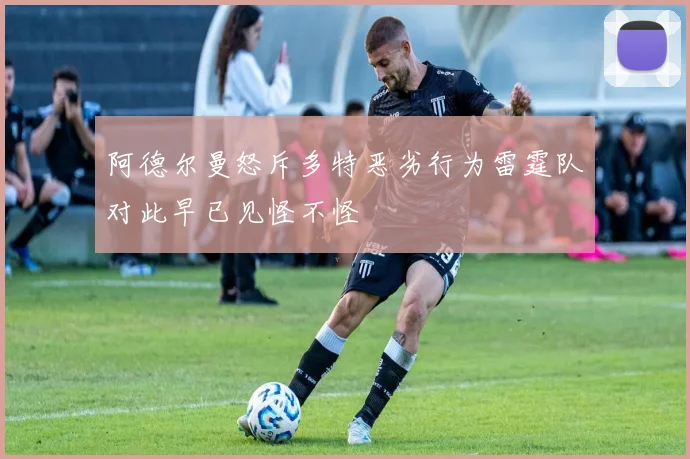 阿德尔曼怒斥多特恶劣行为雷霆队对此早已见怪不怪